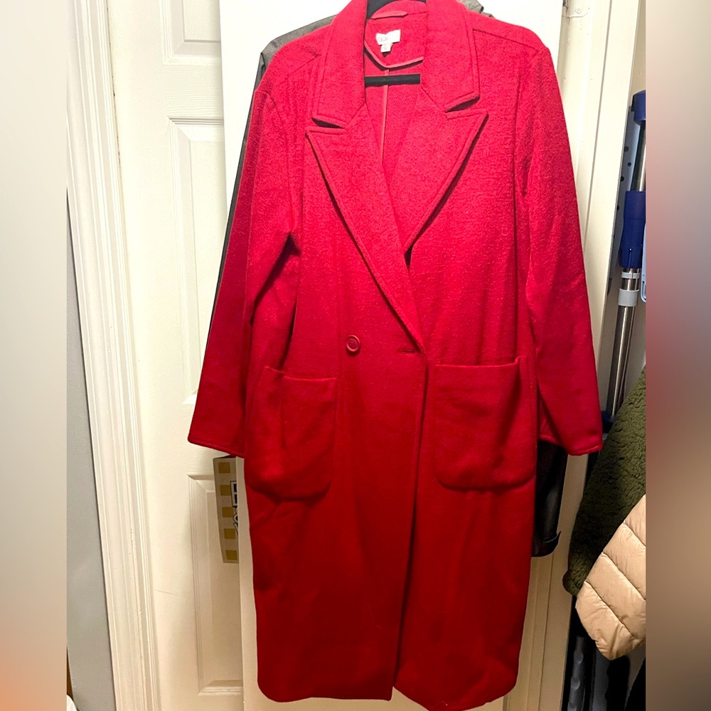 Woman’s polyester wool blend coat